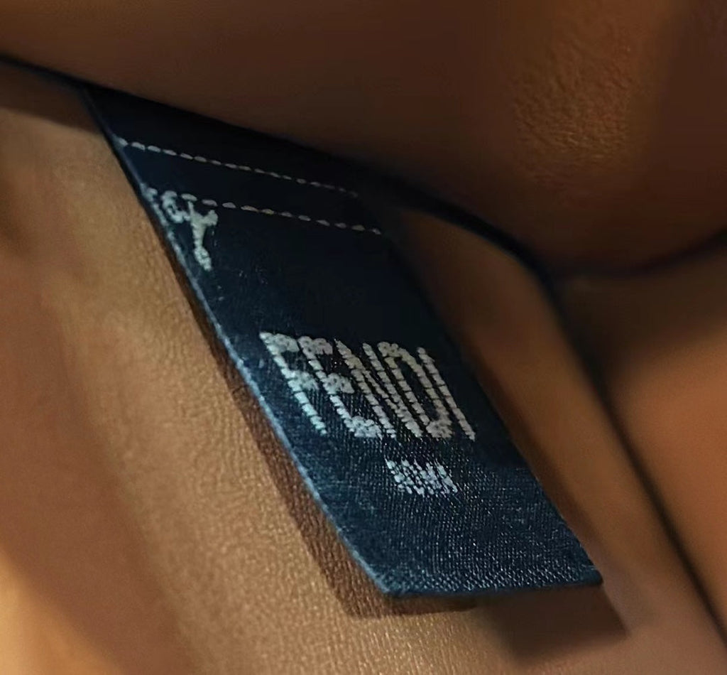 Fendi 8BN335 Peekaboo ISeeU Petite Padded Nappa Leather Bag Tan