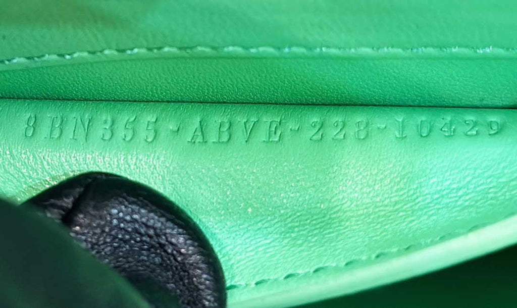 Fendi 8BN335 Peekaboo ISeeU Petite Padded Nappa Leather Bag light green