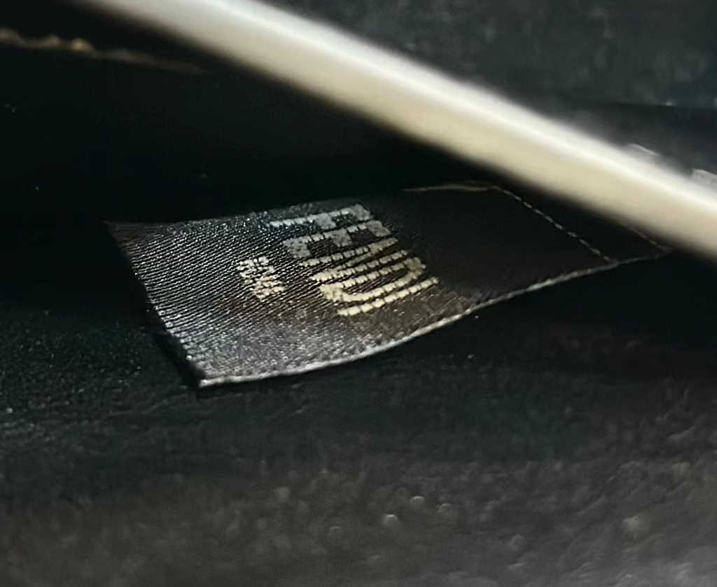 Fendi 8BN335 Peekaboo ISeeU Petite Bag Black Camellia leather