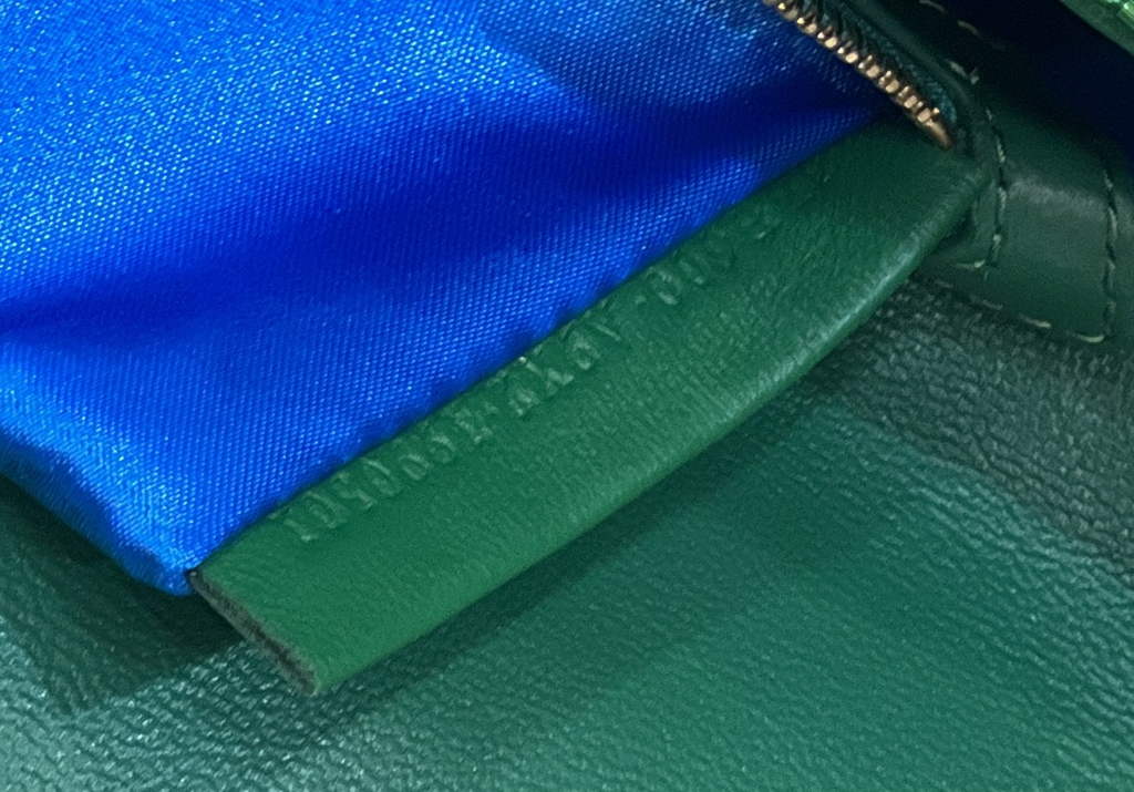 Fendi 8BR600 Baguette Acid green sequin and leather bag