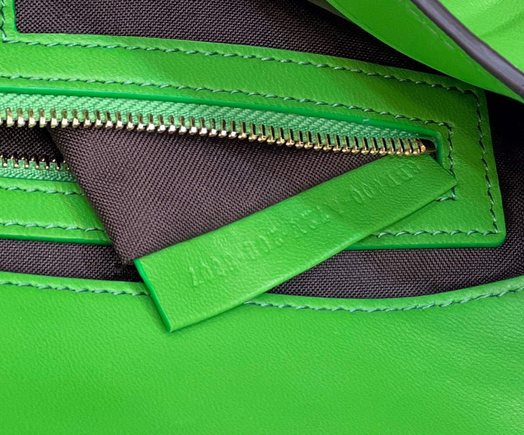 Fendi 8BR600 Baguette Dark Green leather bag