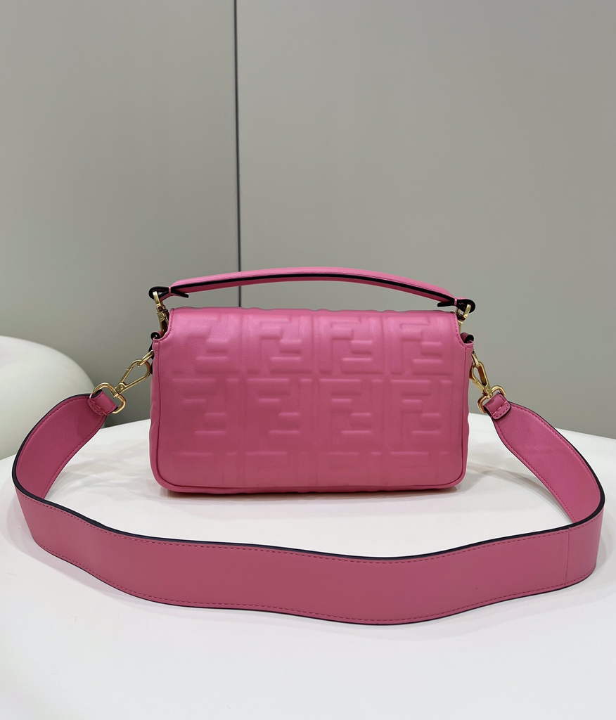 Fendi 8BR600 Baguette Red nappa leather bag