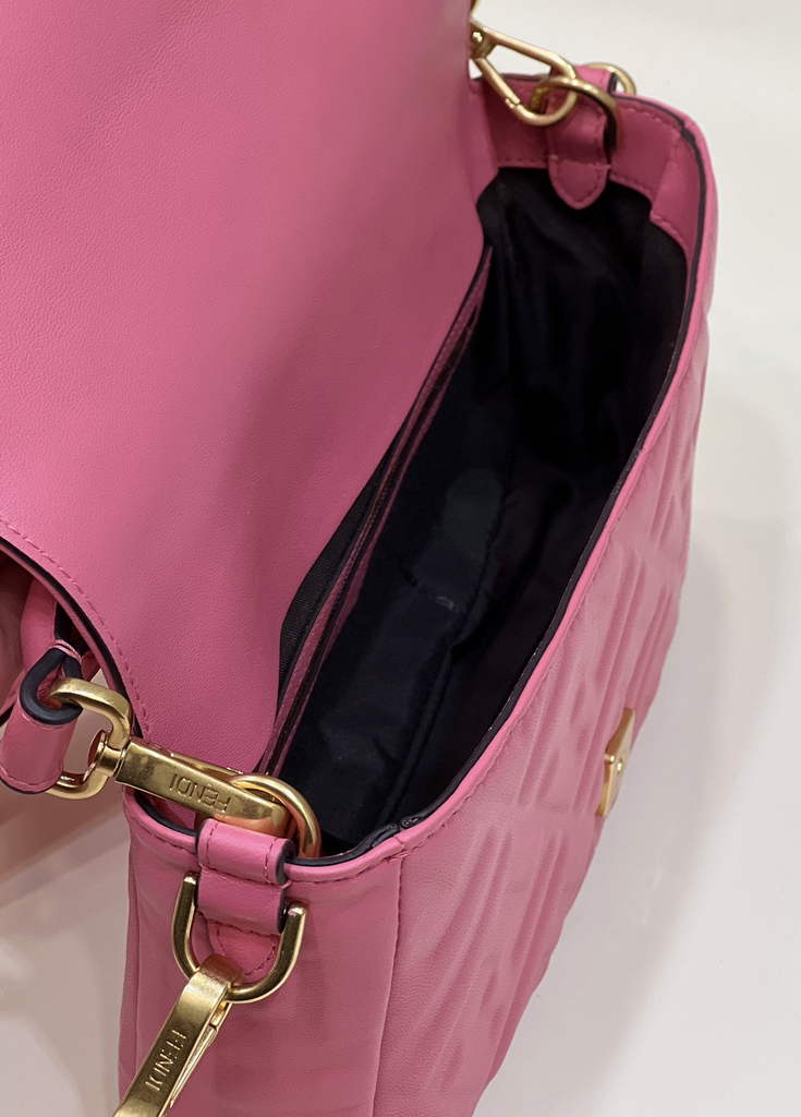 Fendi 8BR600 Baguette Red nappa leather bag