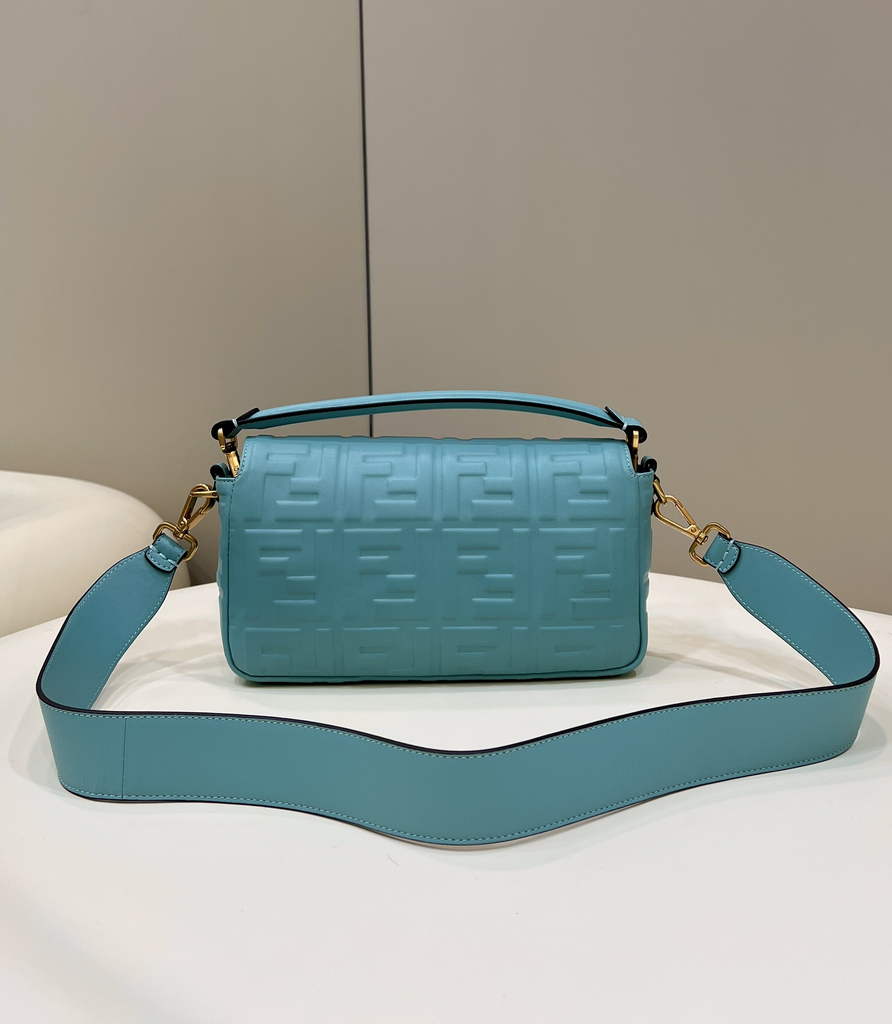 Fendi 8BR600 Baguette Mint green nappa leather bag