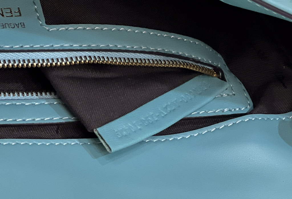 Fendi 8BR600 Baguette Mint green nappa leather bag