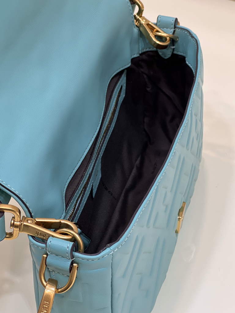 Fendi 8BR600 Baguette Mint green nappa leather bag