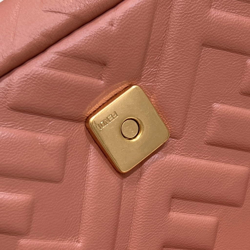 Fendi 8BS017 Baguette Mini Pink nappa leather bag