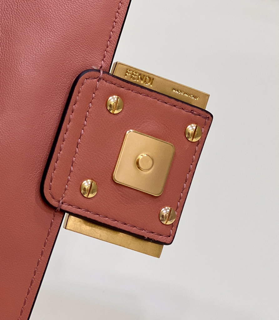 Fendi 8BS017 Baguette Mini Pink nappa leather bag