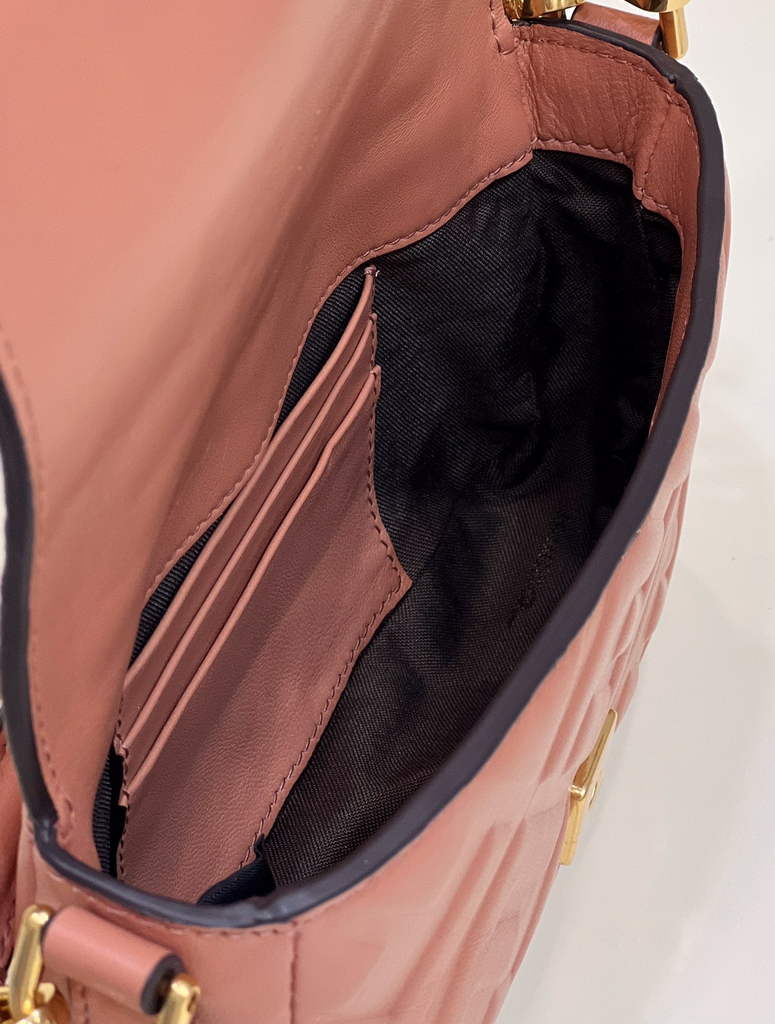 Fendi 8BS017 Baguette Mini Pink nappa leather bag
