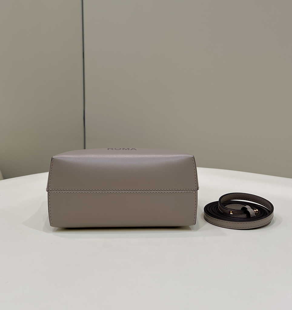 Fendi 8BS067 By The Way Mini Small dove gray leather Boston bag