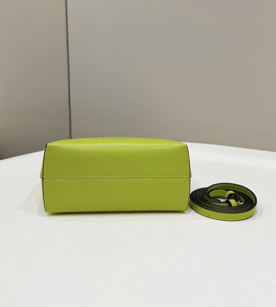 Fendi 8BS067 By The Way Mini Small Acid green leather Boston bag