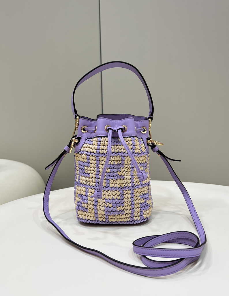 Fendi Bucket Bag Mon Tresor 8BS010 mini-bag Purple
