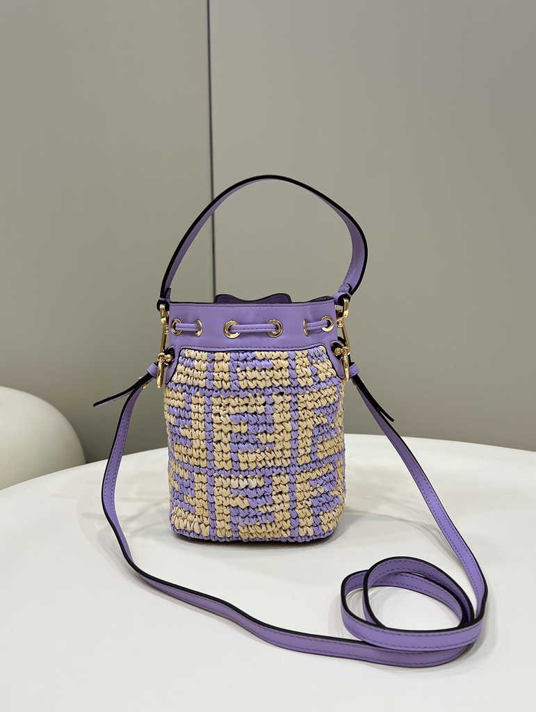 Fendi Bucket Bag Mon Tresor 8BS010 mini-bag Purple
