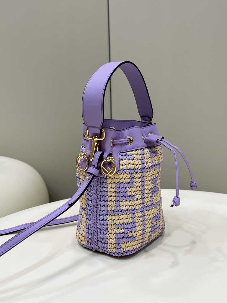 Fendi Bucket Bag Mon Tresor 8BS010 mini-bag Purple