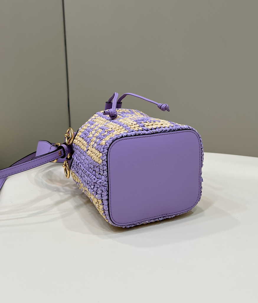 Fendi Bucket Bag Mon Tresor 8BS010 mini-bag Purple