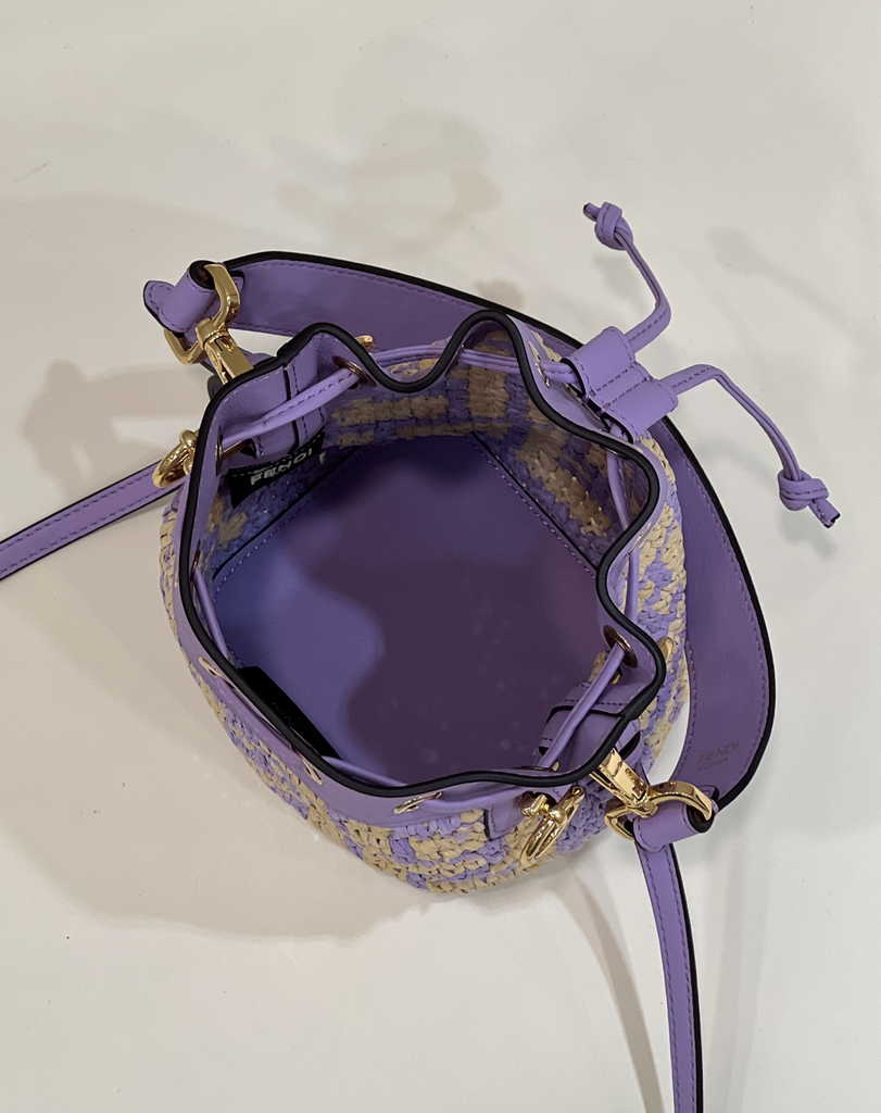 Fendi Bucket Bag Mon Tresor 8BS010 mini-bag Purple
