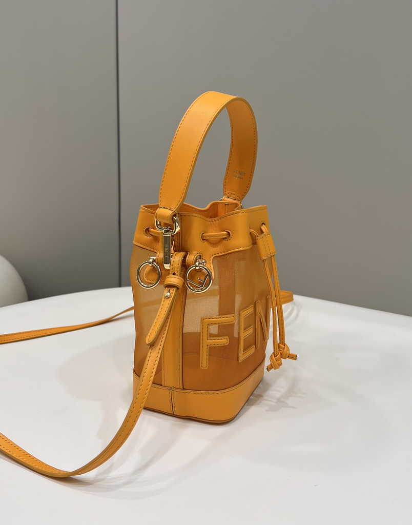 Feendi 8BS010 Bucket Bag Mon Tresor leather orange