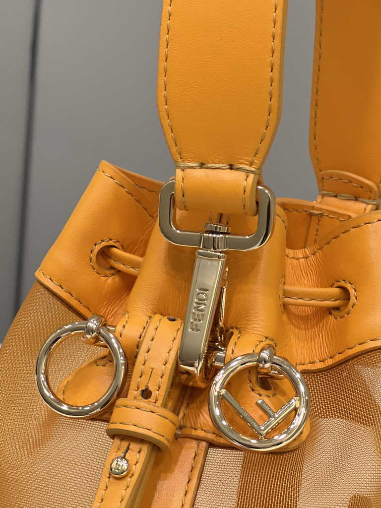 Feendi 8BS010 Bucket Bag Mon Tresor leather orange