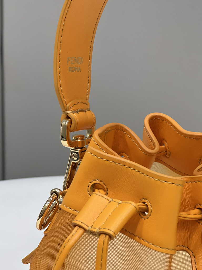 Feendi 8BS010 Bucket Bag Mon Tresor leather orange