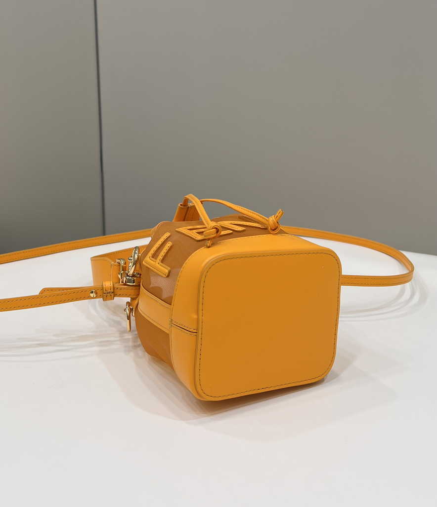 Feendi 8BS010 Bucket Bag Mon Tresor leather orange
