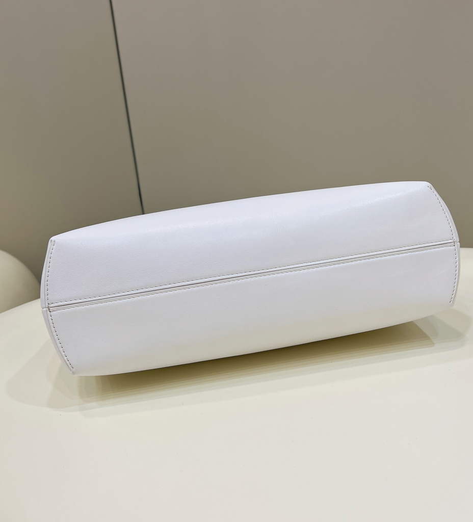 Fendi First Medium 8BP127 White leather bag