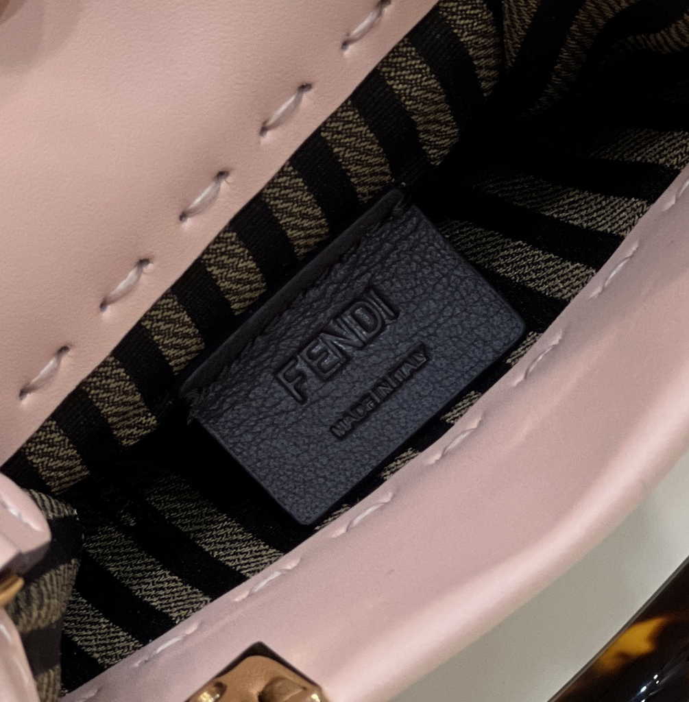Fendi Mini Sunshine Shopper pink leather mini-bag 8BS051