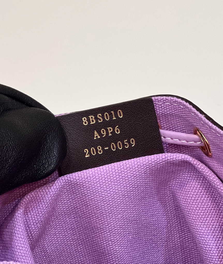 Fendi Bucket Bag Mon Tresor 8BS010 Purple FF canvas mini bag