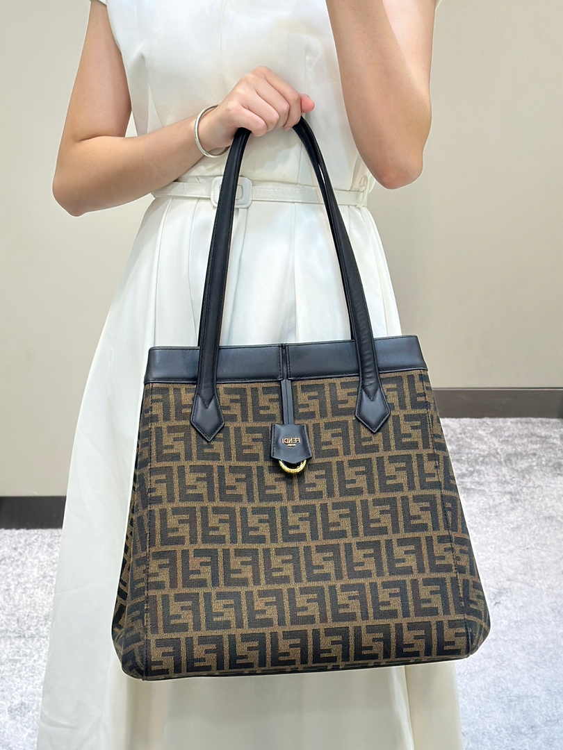 Fendi Origami Large 8BH415A  fabric with jacquard FF motif