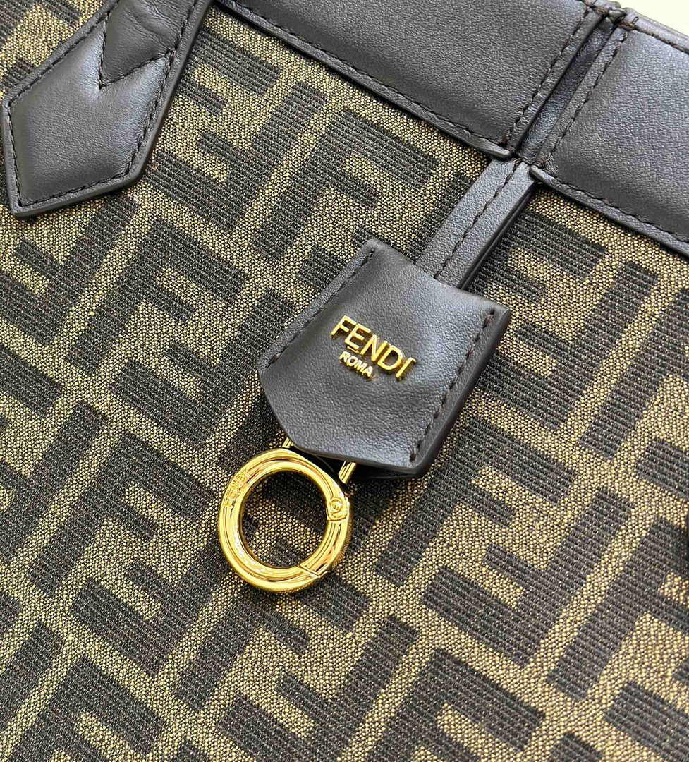 Fendi Origami Large 8BH415A  fabric with jacquard FF motif