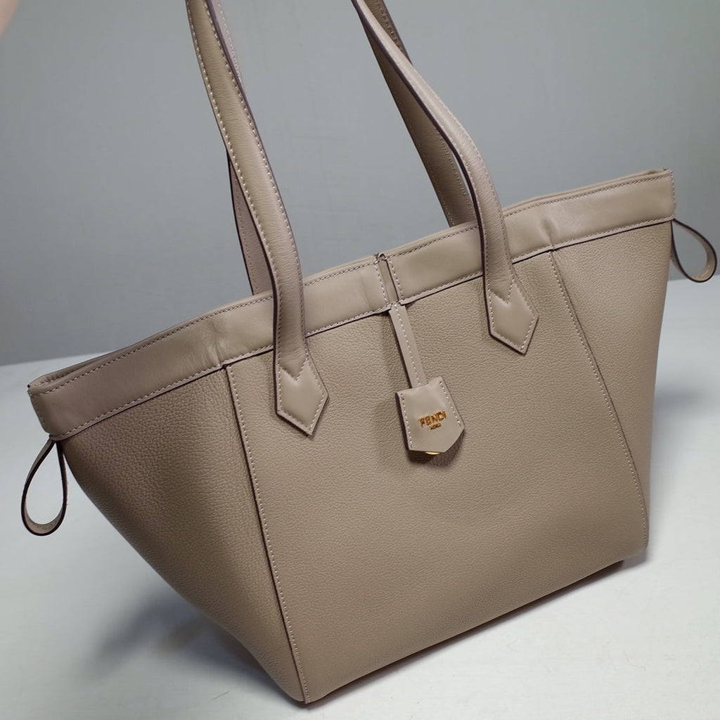 Fendi Origami Medium 8BH414 Dove gray leather bag