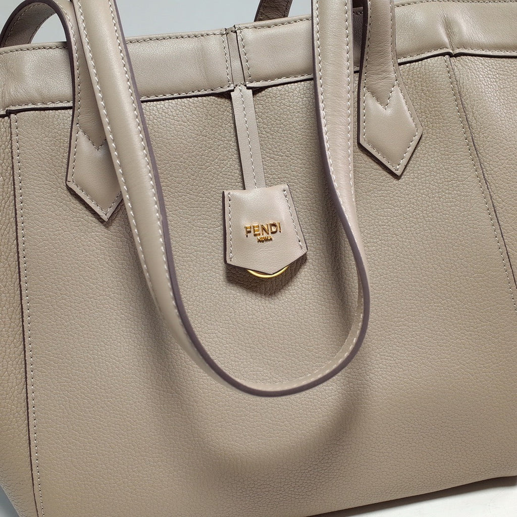 Fendi Origami Medium 8BH414 Dove gray leather bag