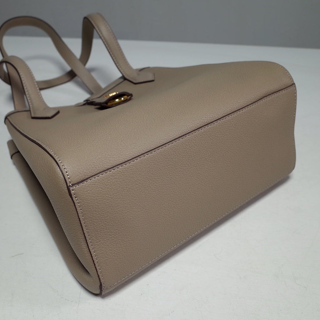 Fendi Origami Medium 8BH414 Dove gray leather bag