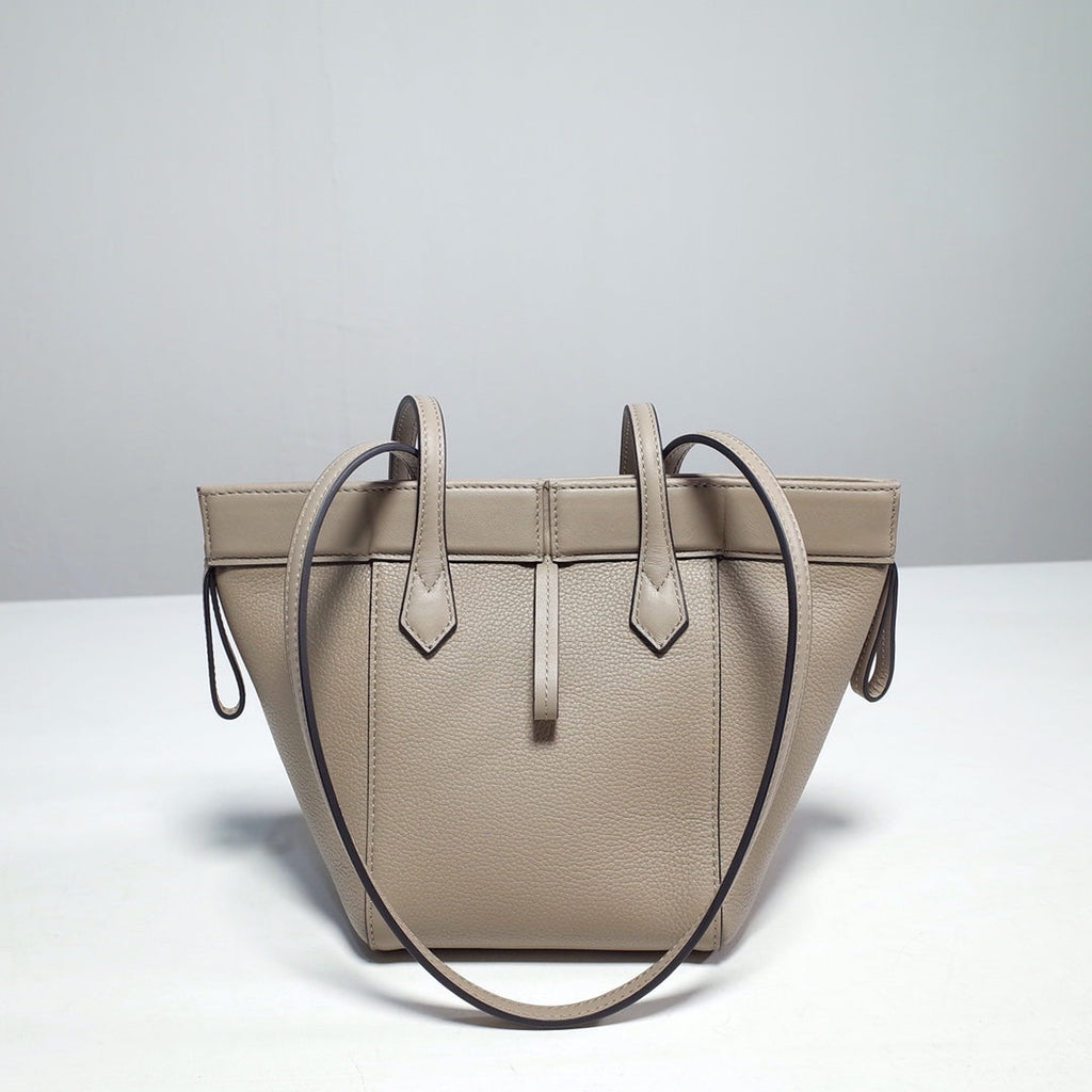 Fendi Origami Mini 8BS083 Dove gray leather bag