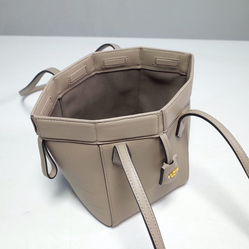 Fendi Origami Mini 8BS083 Dove gray leather bag