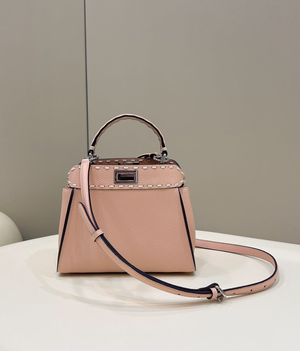 Fendi Peekaboo Mini Selleria Bag 8BN244 Pink