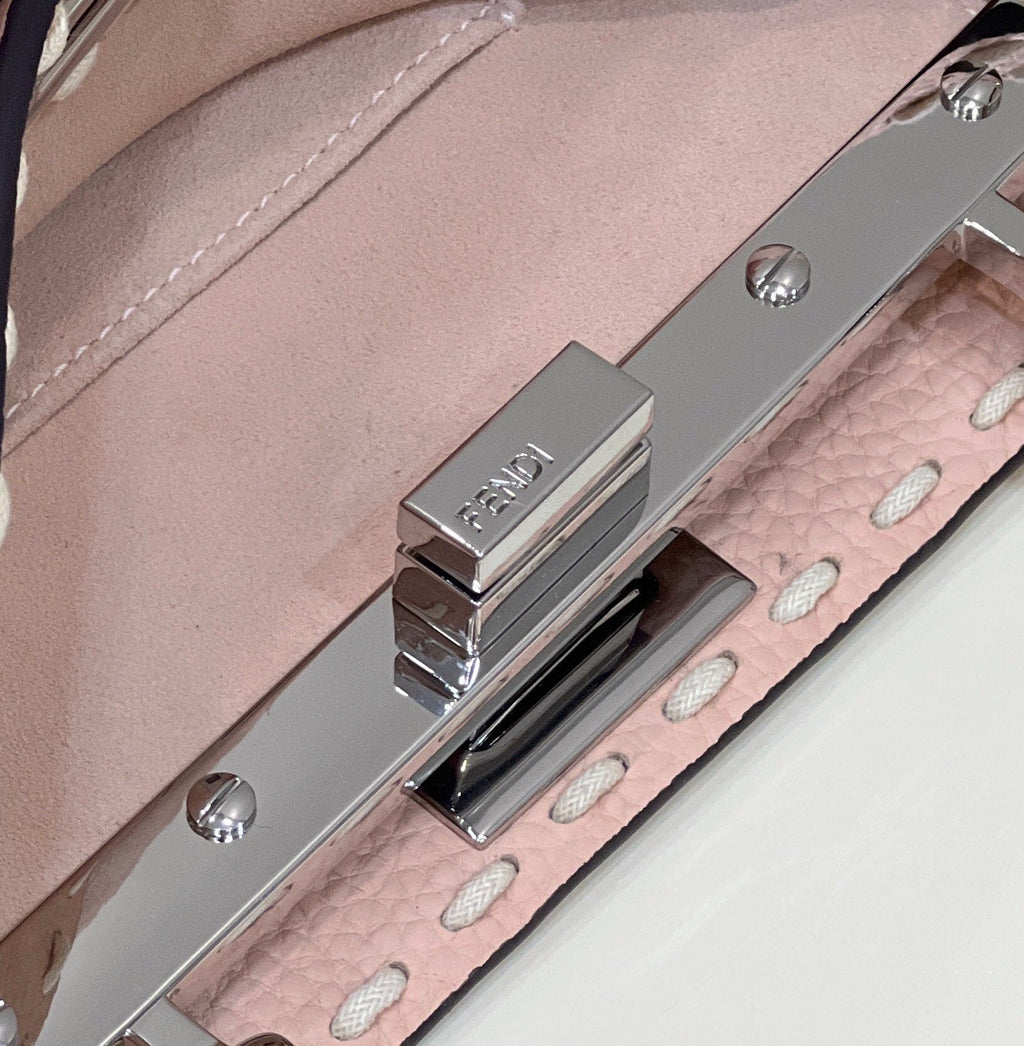 Fendi Peekaboo Mini Selleria Bag 8BN244 Pink