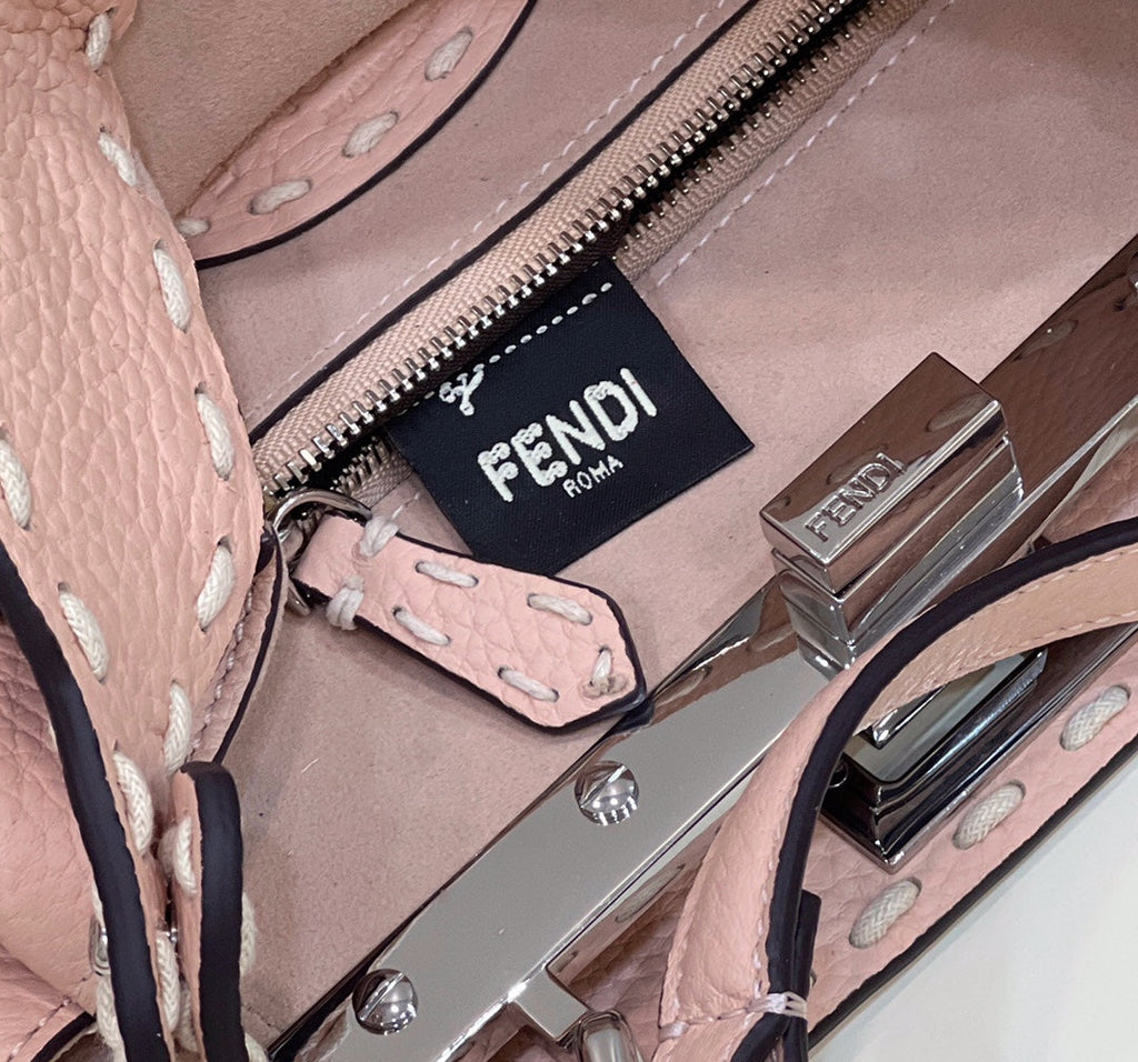Fendi Peekaboo Mini Selleria Bag 8BN244 Pink