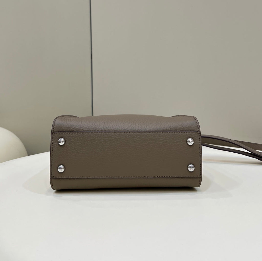 Fendi Peekaboo Mini Selleria Bag 8BN244 Gray