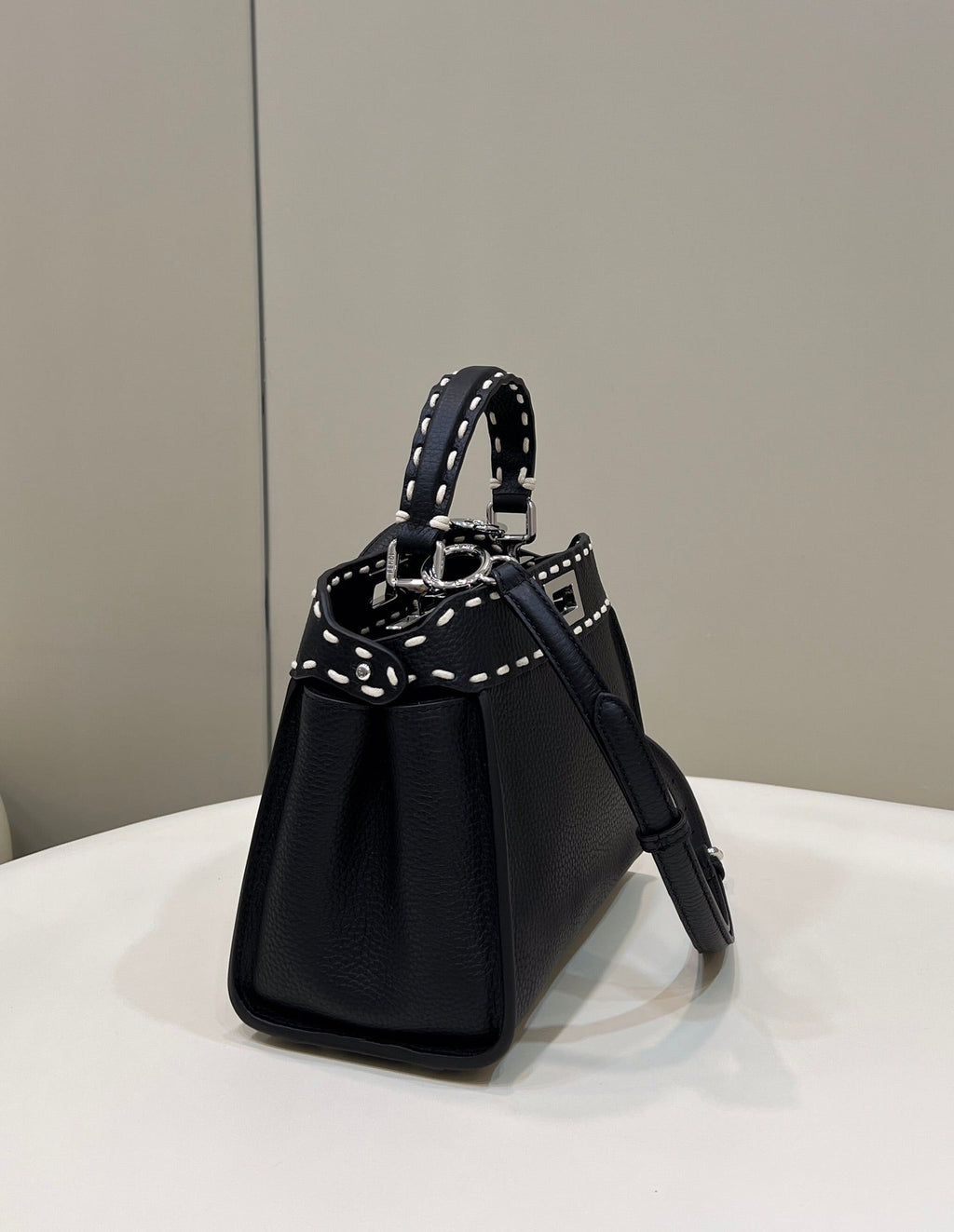 Fendi Peekaboo Mini Selleria Bag 8BN244 Black