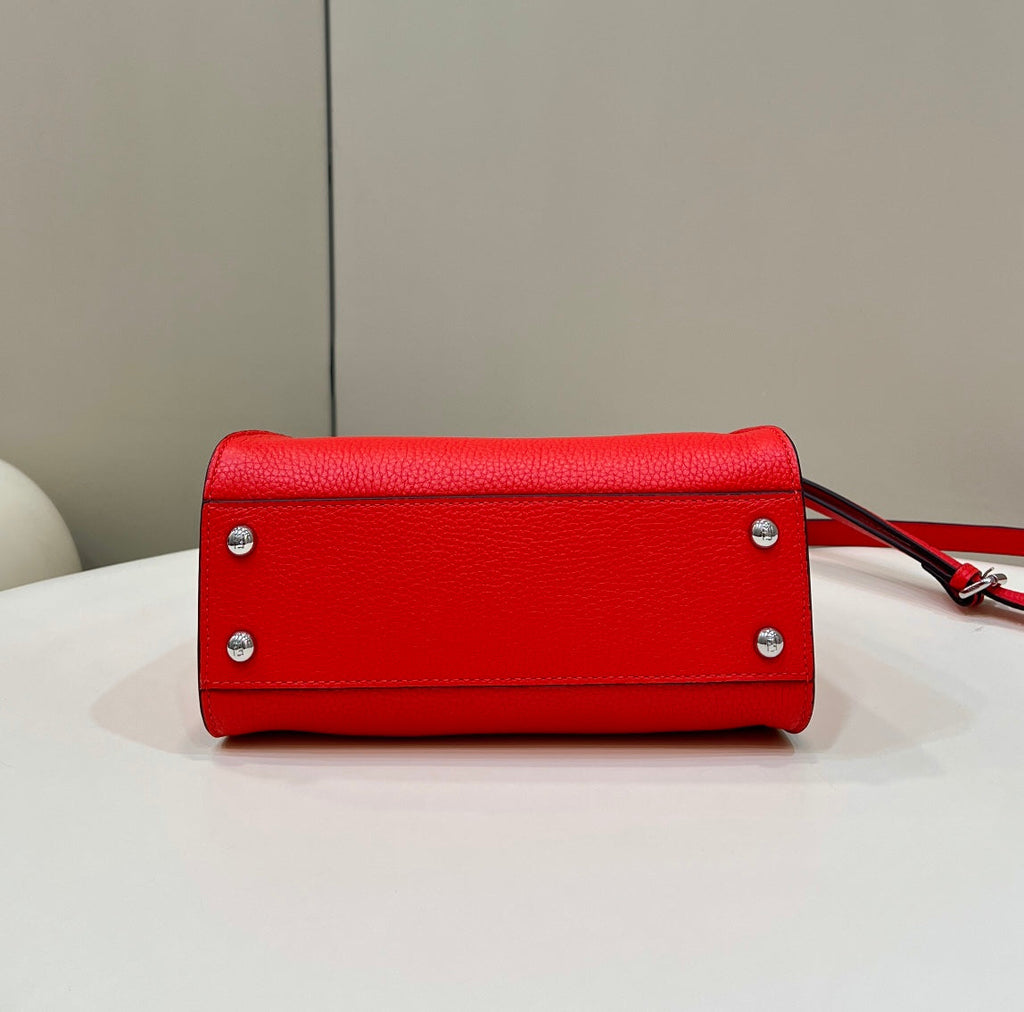 Fendi Peekaboo Mini Selleria Bag 8BN244 Red