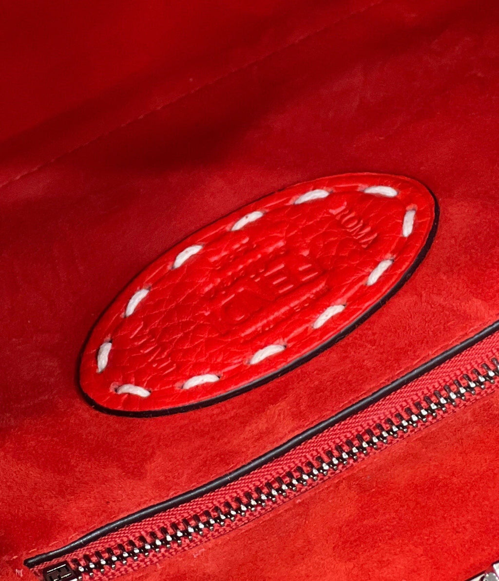 Fendi Peekaboo Mini Selleria Bag 8BN244 Red