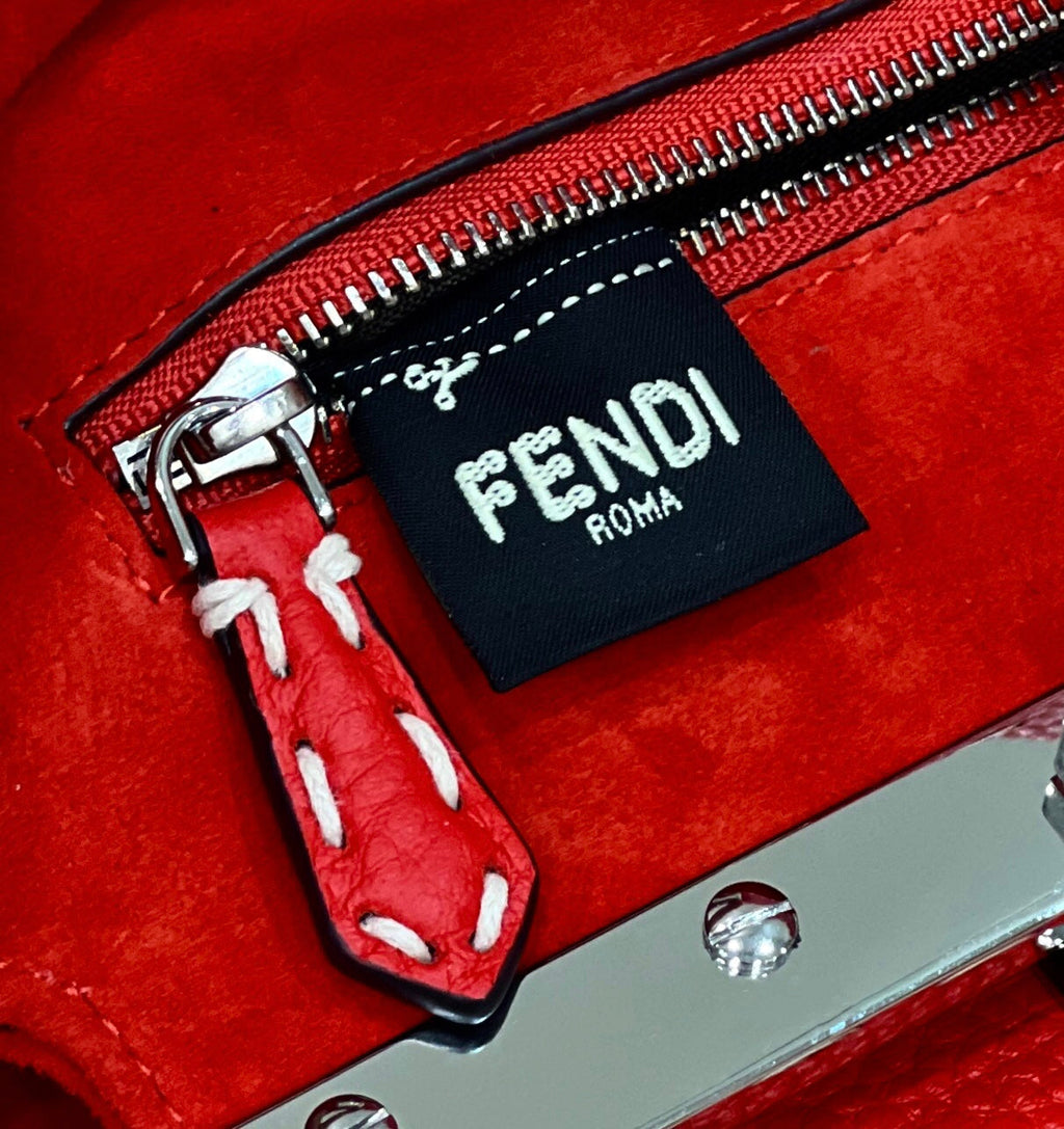 Fendi Peekaboo Mini Selleria Bag 8BN244 Red