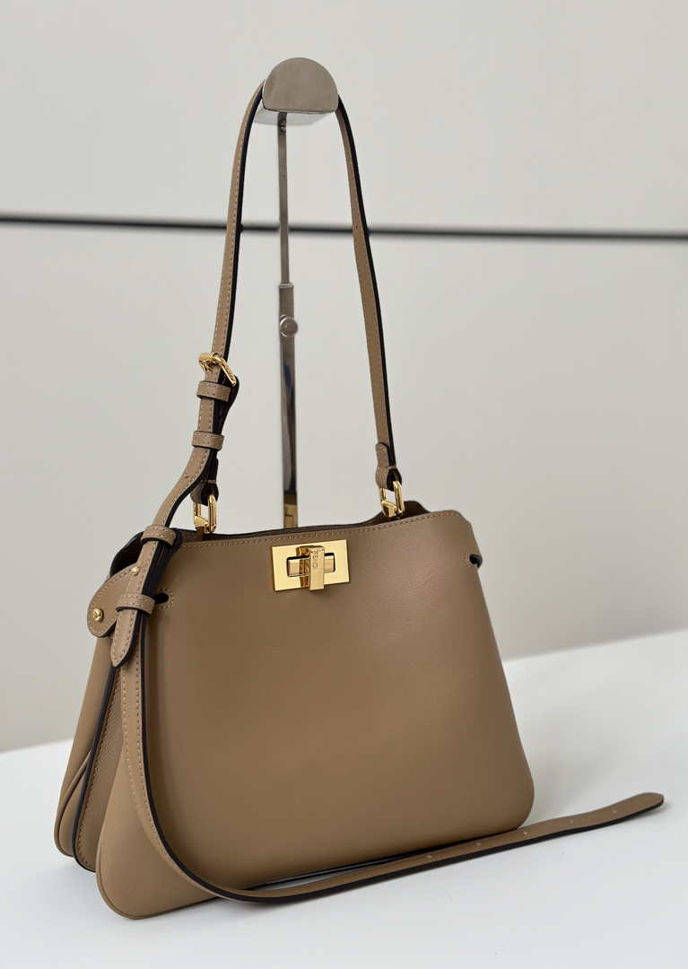 Fendi Peekaboo Soft Small Leather Apricot 8BN365