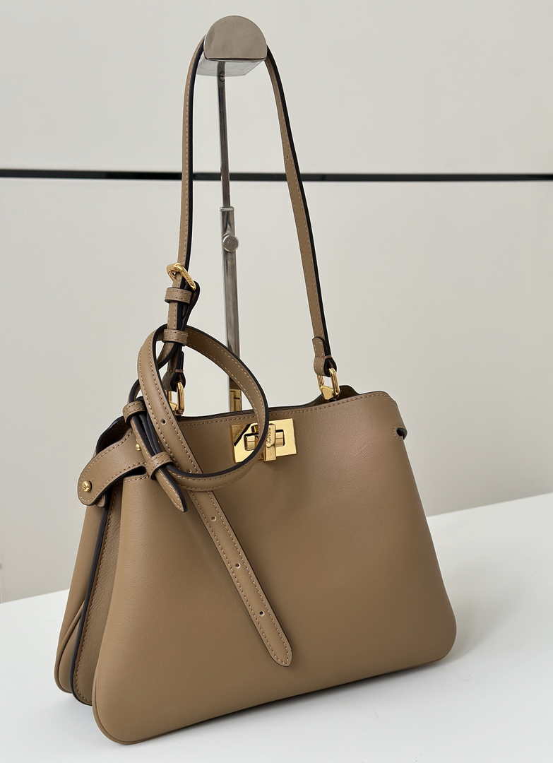 Fendi Peekaboo Soft Small Leather Apricot 8BN365