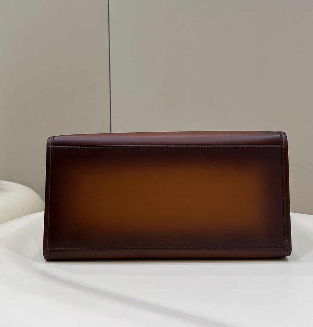 Fendi Sunshine Large Bag Brown Leather Shopper 8BH372