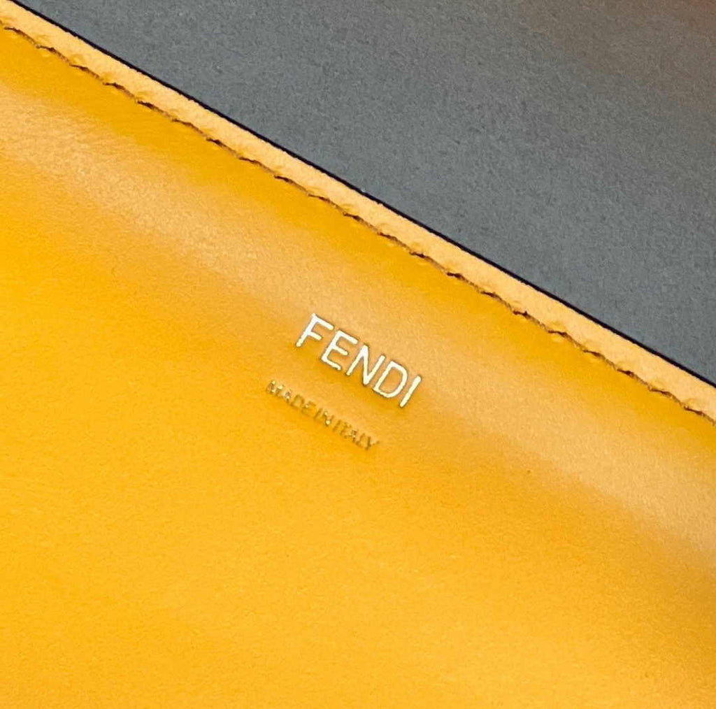 Fendi Sunshine Large Bag Yellow Leather Shopper 8BH372
