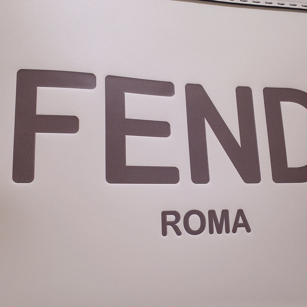 Fendi Sunshine Large Bag 8BH372 White Leather Shopper