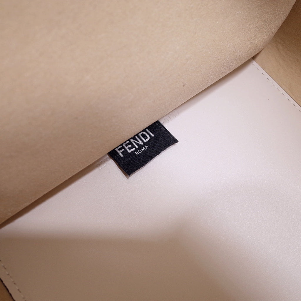 Fendi Sunshine Large Bag 8BH372 White Leather Shopper