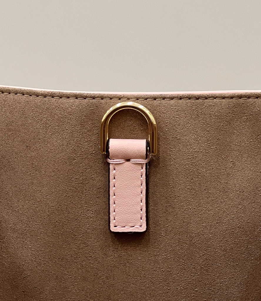 Fendi Sunshine Medium Bag 8BH386 Pink leather shopper