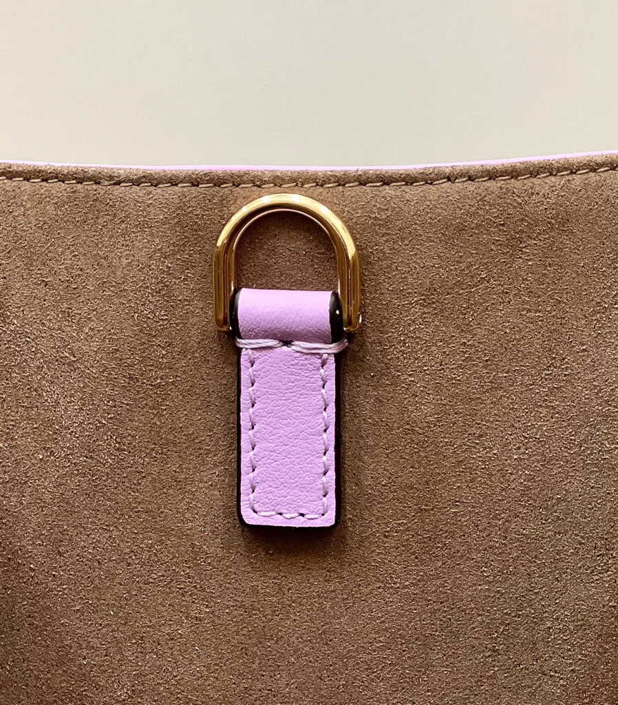 Fendi Sunshine Medium Bag 8BH386 Purple leather shopper